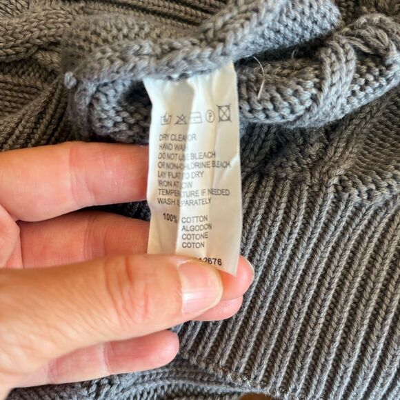 BLUMARINE Men’s XXL 100% Cotton Cable Knit Sweater - Picture 5 of 6